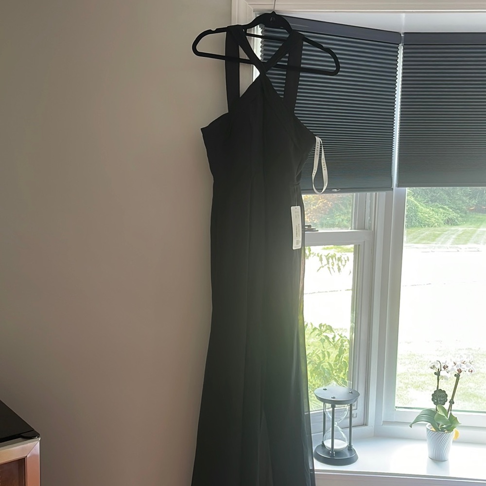 NWT Azazie Black Bridesmaid Dress RUE